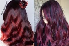 Темно-бордовый цвет волос — секреты выбора оттенка и успешного окрашивания
