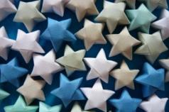 Объемная пятиконечная звезда оригами из бумаги Звезды в технике оригами